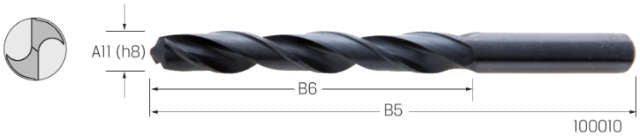 Spiralbohrer PRETEC, HSS Typ N rollgewalzt
