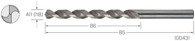 Spiralbohrer PREMUS, HSS-Co R40NH
