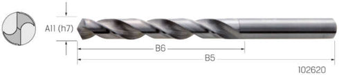 Spiral Drill PREMUS, Solid Carbide Type N 118°