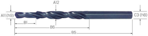 Mehrfasen-Stufenbohrer PREMUS, HSS Typ N 90° Kernbohrung