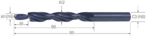 Mehrfasen-Stufenbohrer PREMUS, HSS Typ N 180° mittel