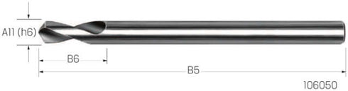 NC spot drill PREMUS, HSS-Co 120° long