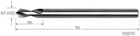 NC-Anbohrer PREMUS, HSS-Co 90° lang