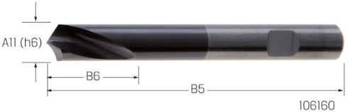NC-Spot Drill PREMUS, Solid Carbide 120° TiAlN