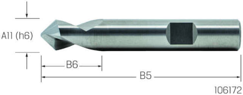 NC-Anbohrer VHM PREMUS, 90°