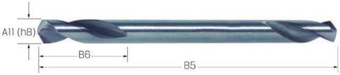 Spiralbohrer PRETEC, HSS doppelseitig