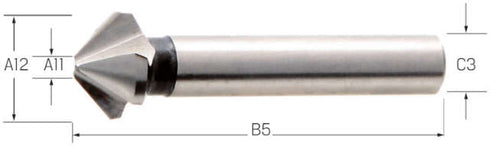 PREMUS countersink, HSS 90° aluminum