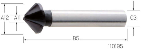 Kegelsenker PREMUS, HSS 90° TiAIN