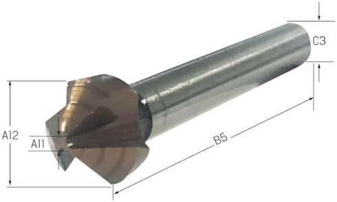 Kegelsenker PREMUS, Precitool, HSS 90°, TiAIN