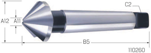 Kegelsenker PREMUS, HSS 90° Morsekegelschaft