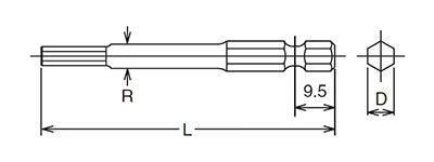 Bit 1/4“ Koken 2 x 100mm