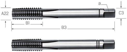 Handgewindebohrer PRETEC, HSS UNF
