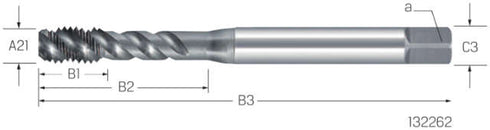Maschinengewindebohrer PREMUS, HSSCo-PM RSP50 Hardlube