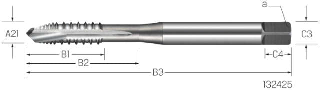 Maschinengewindebohrer PREMUS, HSSE-V3 AZ