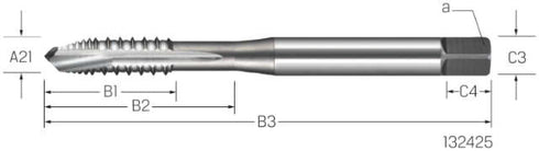 Maschinengewindebohrer PREMUS, HSSE-V3 AZ