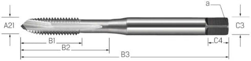 PREMUS machine tap, HSSE-V3 left-hand cutting