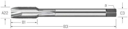 Maschinengewindebohrer PREMUS, HSSE-V3 blank