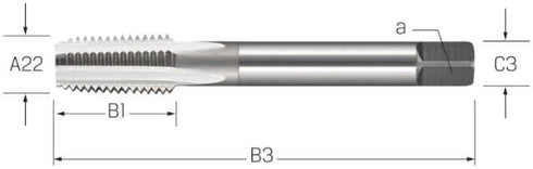 Maschinengewindebohrer PREMUS, HSSE-V3 blank