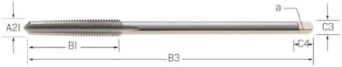 Mutterngewindebohrer PRETEC, HSS blank