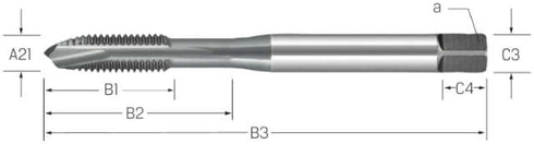 Maschinengewindebohrer PREMUS, HSSE-V3 vaporisiert