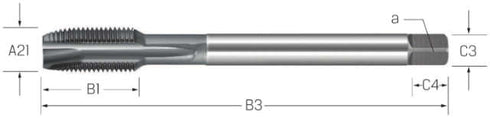 Maschinengewindebohrer PREMUS, HSSE-V3 vaporisiert
