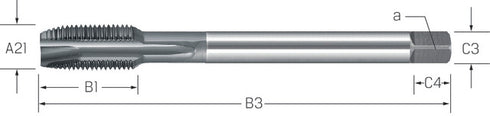 Maschinengewindebohrer PREMUS, HSSE-V3 vaporisiert