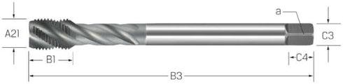 Maschinengewindebohrer PREMUS, HSSE-V3 RSP40 vaporisiert