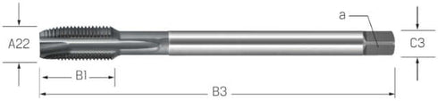 Maschinengewindebohrer PREMUS, HSSE-V3 vaporisiert