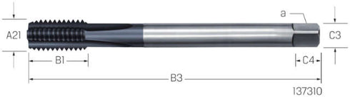 Machine tap PRETEC, HSS-Co TiCN