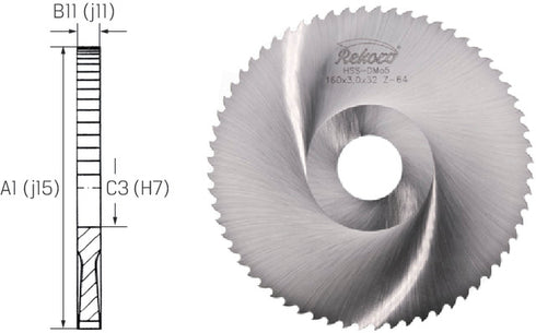 Kreissägeblatt REKORD, HSS grobverzahnt B