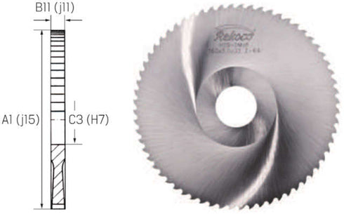 Circular saw blade REKORD, HSS coarse-toothed B