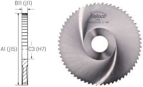 Kreissägeblatt REKORD, HSS grobverzahnt C