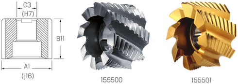 Walzenstirnfräser PREMUS, HSS-Co Typ NF