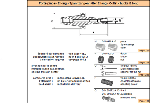 Spannzangenhalter DIN69871-AD40 E20
