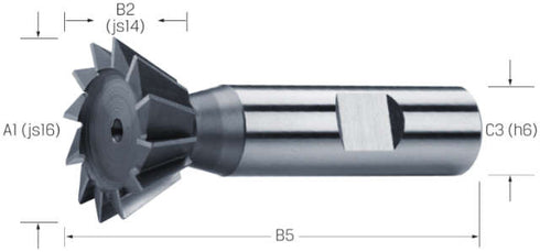 Winkel-Schaftfräser PREMUS, HSS-Co 45° und 60°
