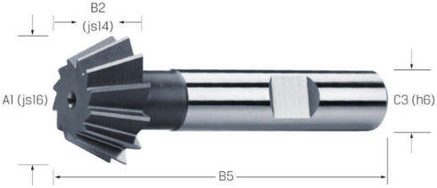 Winkel-Schaftfräser PREMUS, HSS-Co 45° und 60°