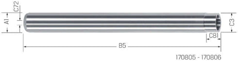 Verlängerung HAIMER, Duo Lock, beschichtet