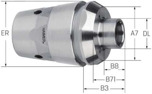 Spannzange HAIMER, Duo Lock, ER