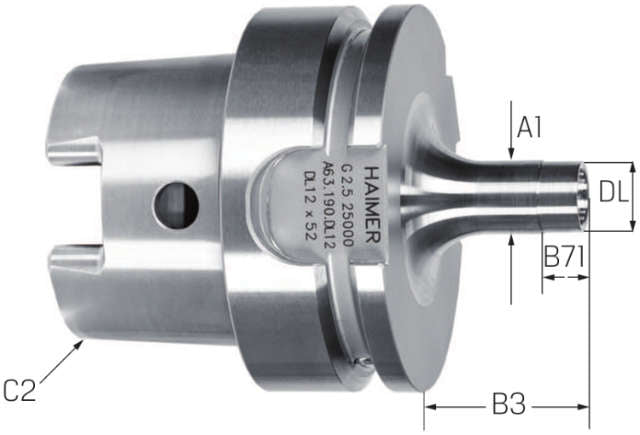 Werkzeugaufnahme HAIMER, Duo Lock, kurz, ISO 12164-1