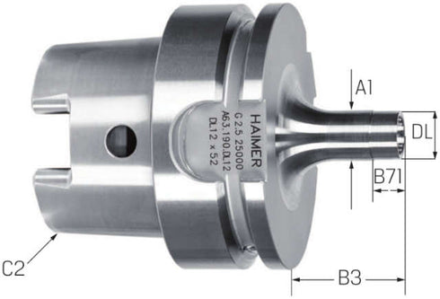 Werkzeugaufnahme HAIMER, Duo Lock, kurz, ISO 12164-1
