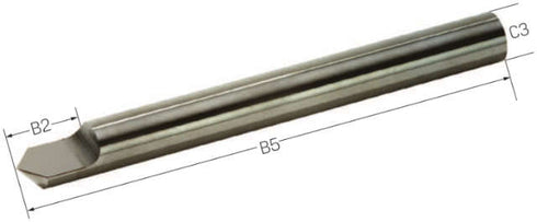 Gravierstichel PRETEC, VHM Form B 100°