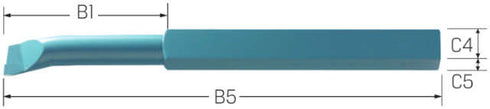 Innen-Drehmeißel PRETEC, Eckstahl 90° rechts K10/20