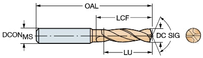 CoroDrill® Delta-C Vollhartmetallbohrer SANDVIK, R840-1270-50-A0A 1220