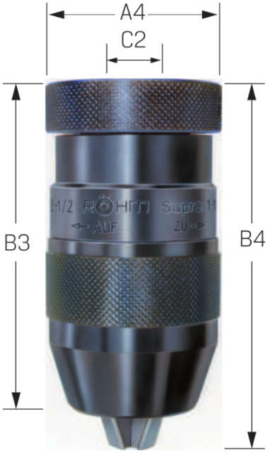 Schnellspannbohrfutter RÖHM, mit Gewindeaufnahme