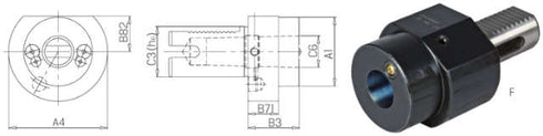 Werkzeughalter PRETEC, Form F