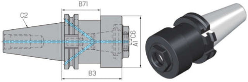 Werkzeugadapter WTO, Steilkegelaufnahme