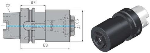 Werkzeugadapter WTO, Hohlschaftkegelaufnahme