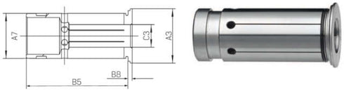 Zwischenbuchse für Hydrodehn-Spannfutter Tendo SCHUNK, Zwischenbuchse