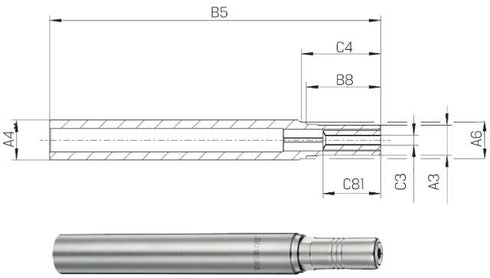 Spannfutterverlängerung TRIBOS<sup>®</sup> SCHUNK, Verlängerung