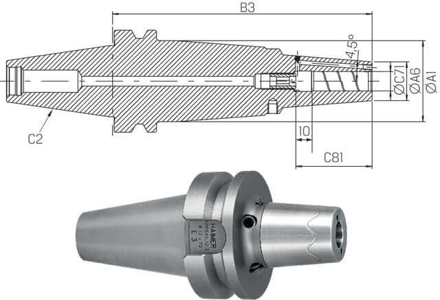 Schrumpffutter mit Plananlage HAIMER, Power, überlang, Cool Jet